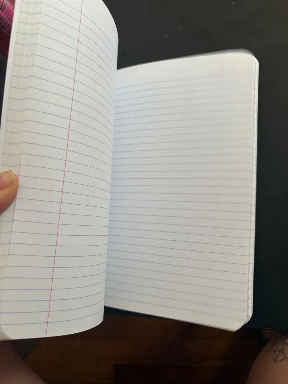 Composition Book — Red Floral Cover